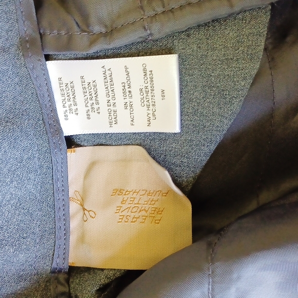 Daisy Fuentes Charcoal gray comfy work pants, 16W - Picture 4 of 5